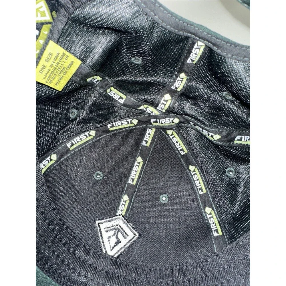 First Tactical Hat Adult Adjustable Strapback Dark Green Logo Baseball Cap